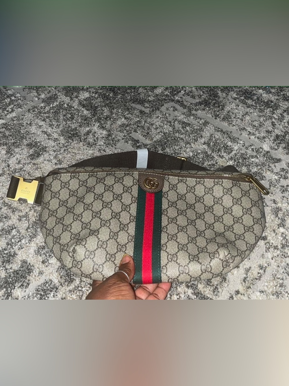 Cute fashion source unknown Stripe Belt Bag